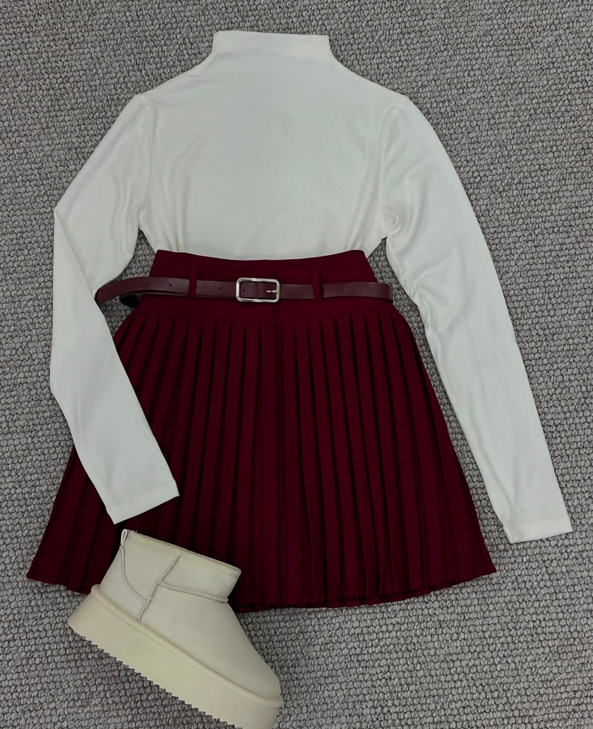 Burgundy Skirt