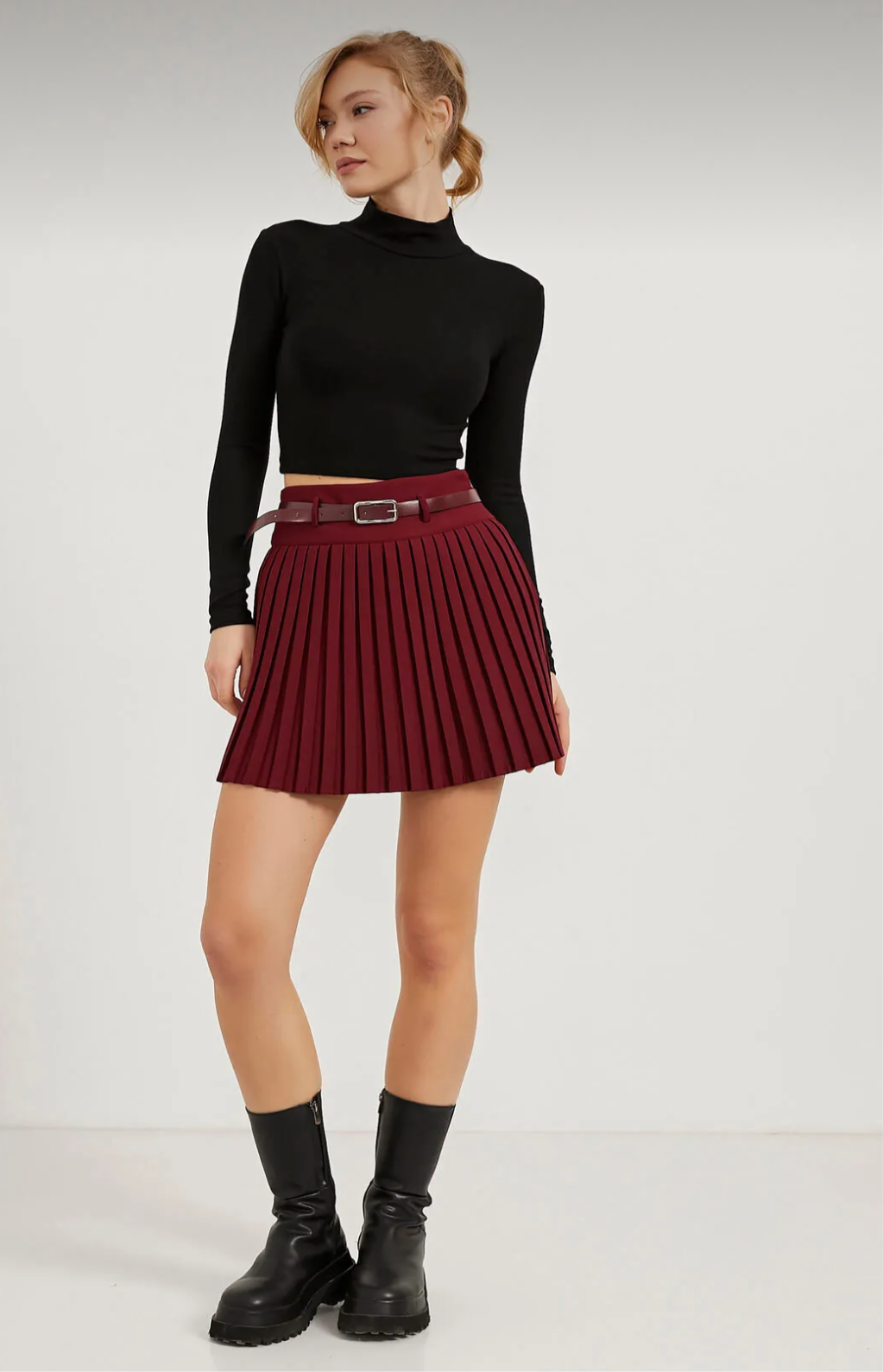 Burgundy Skirt
