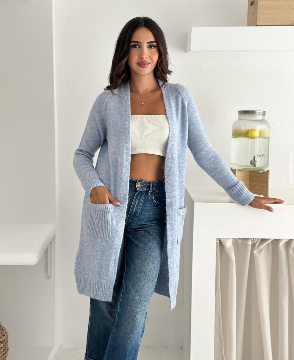 Blue Cardigan