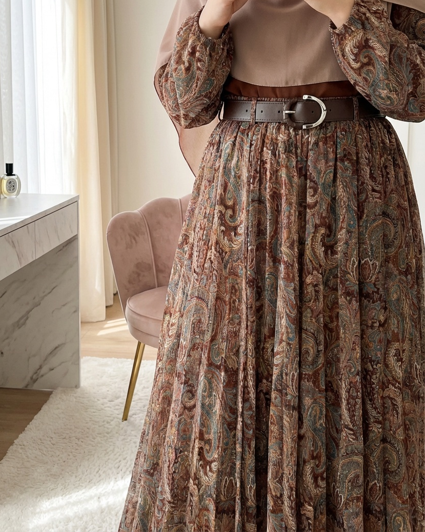 Vintage Chiffon Skirt