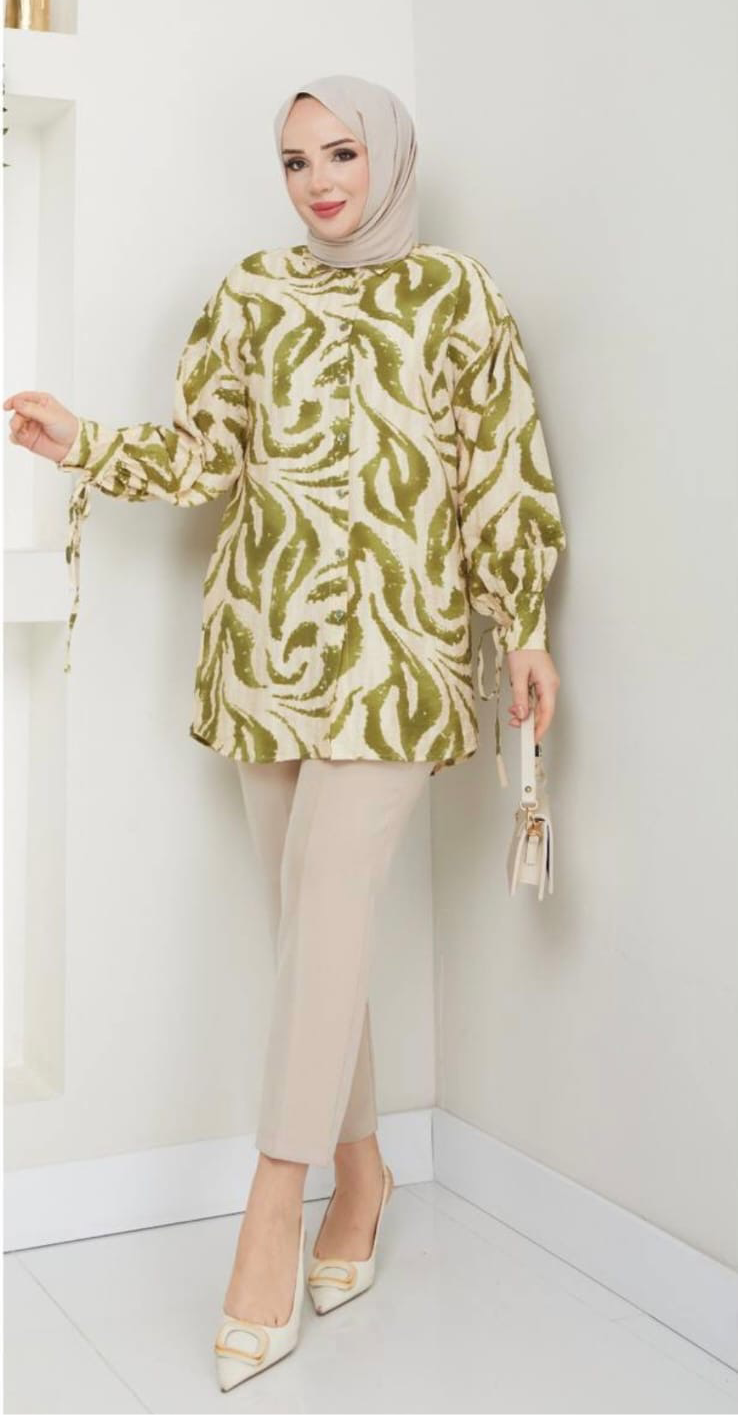 Beige Olive Shirt