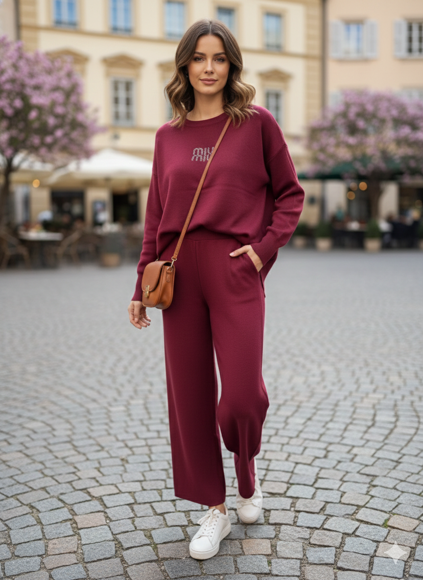 Burgundy Miu Set