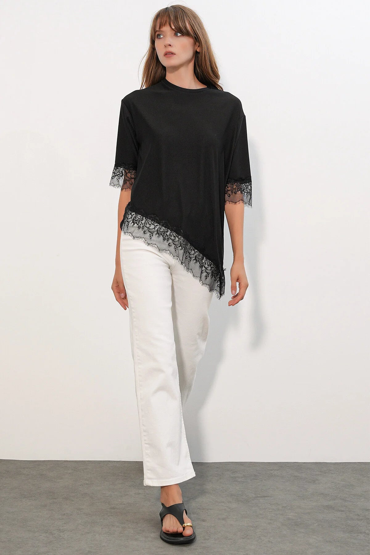 Lace Black Tshirt