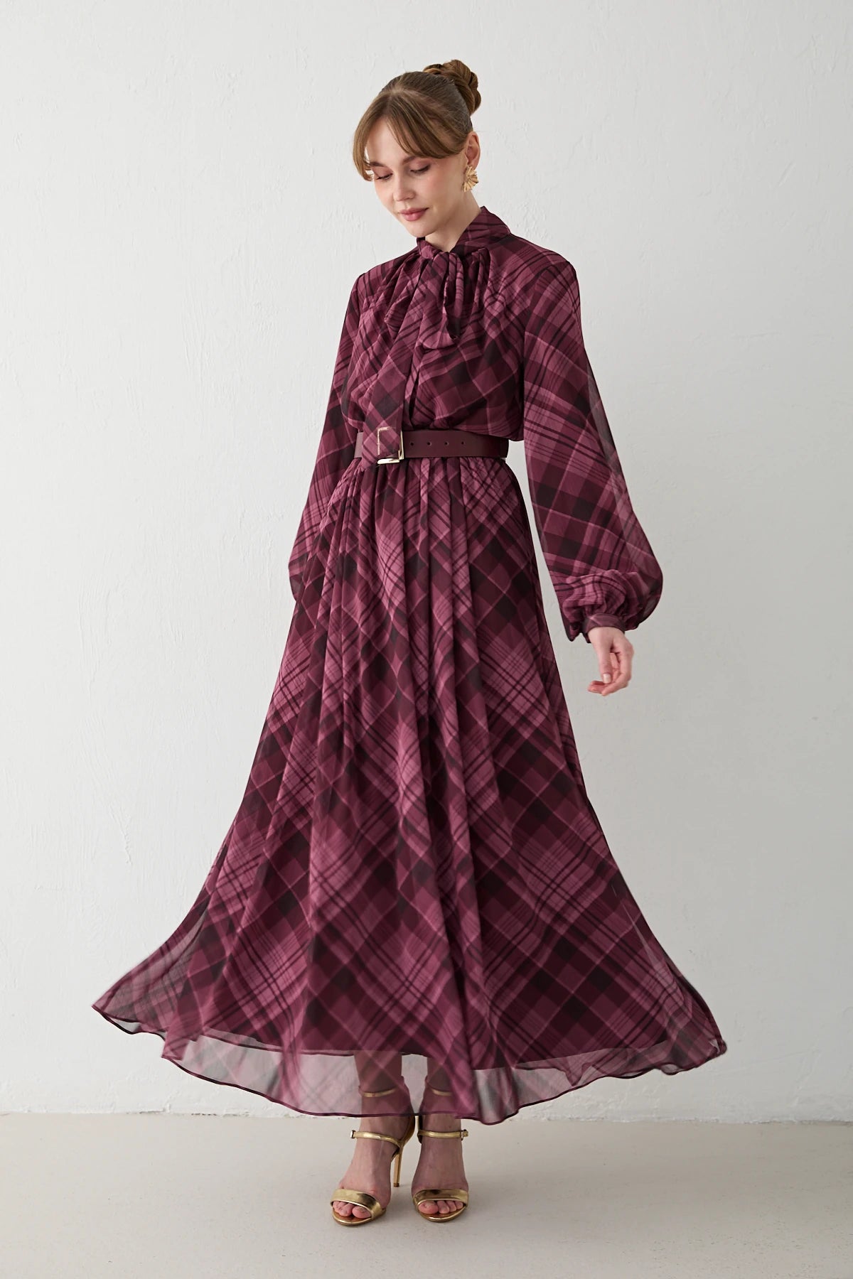 Isabella Plaid Dress