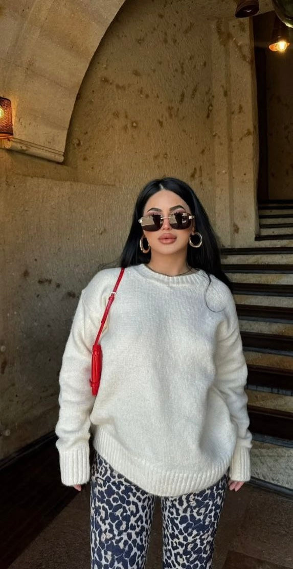 Off White Wool Sweater