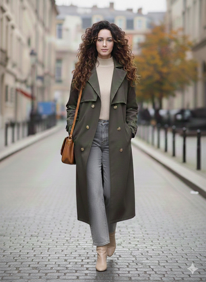 Dark Emerald Trenchcoat