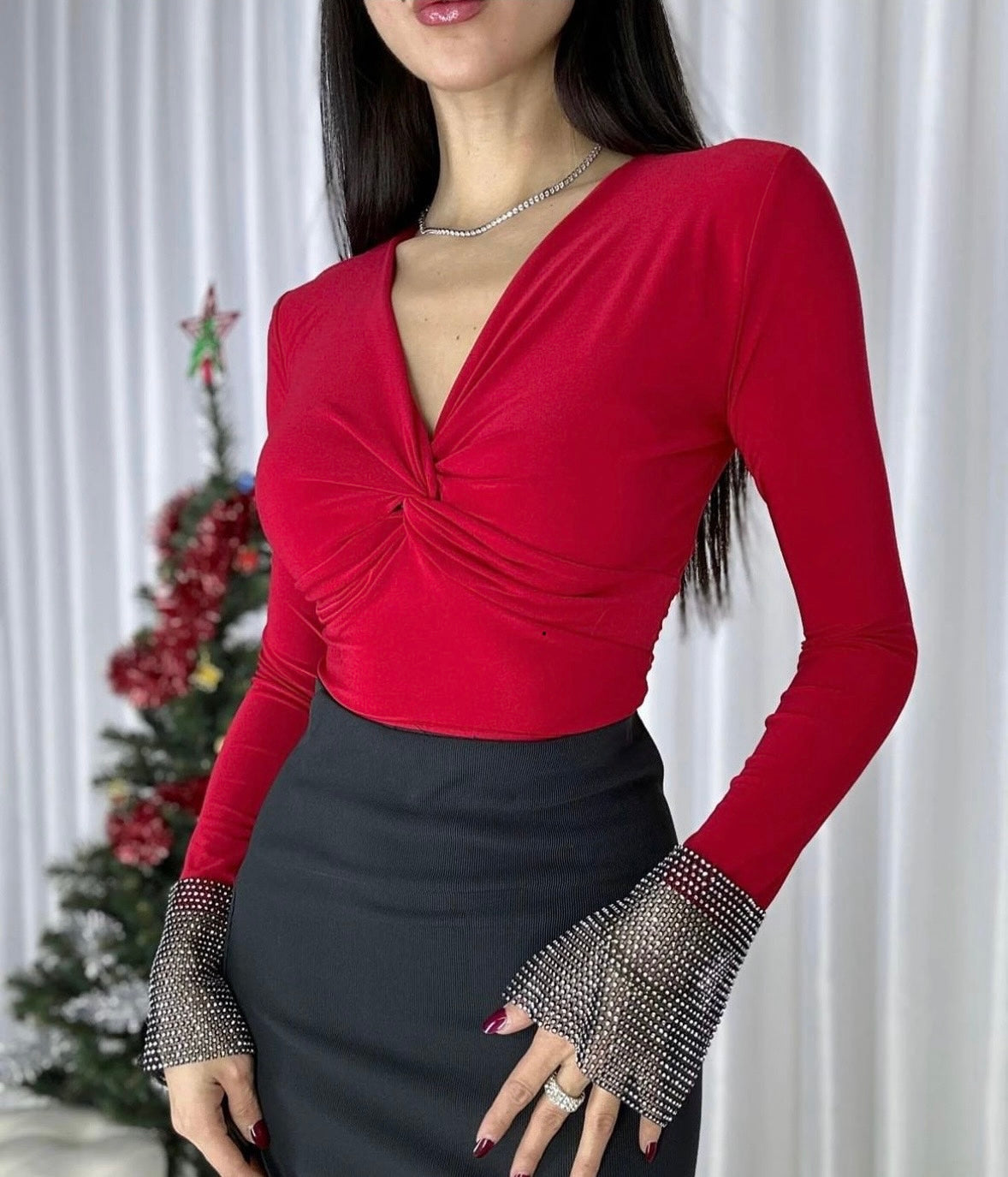 Red stylish Top