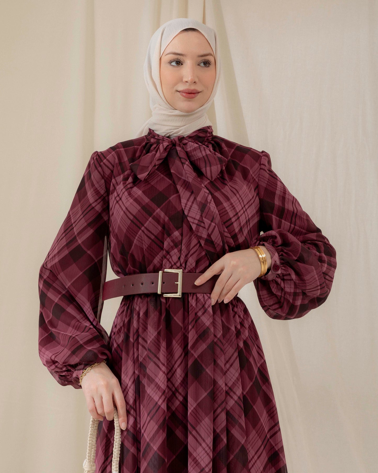 Isabella Plaid Dress