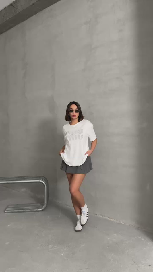 White miu miu Tshirt