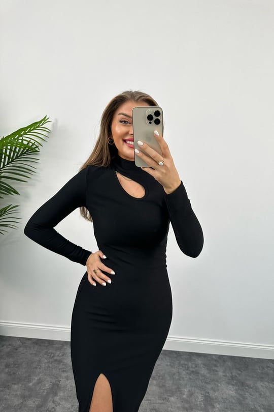 Thalia Black Dress